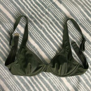 New Shade & Shore Ribbed Underwire Bikini Top